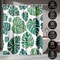 Americanflat 71" x 74" Shower Curtain, Tropical Leaves by Elena O'Neill
